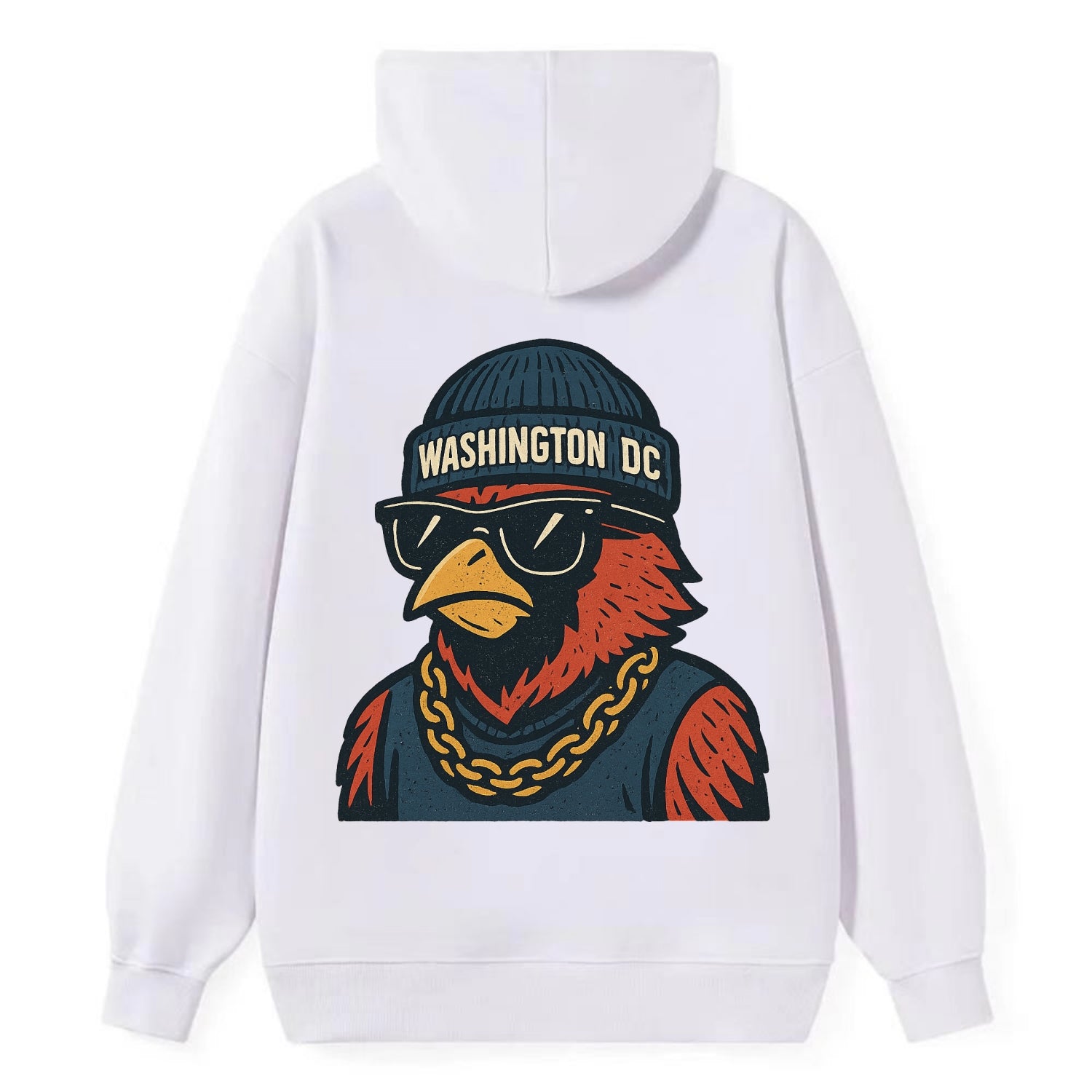 "cardinal" "washington Dc" "dc" "navy" "us East" - Classic Pullover Hoodie - White