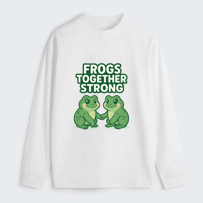 Frogs Together Strong 2 - Classic Long Sleeve Shirt - White