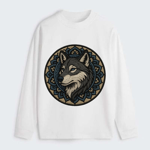 Mandala Wolf Pattern  - Classic Long Sleeve Shirt
