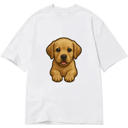 Baby Labrador Retriever Puppy - yellow/black/chocolate, soulful eyes, soft ears, - Classic T-shirt - White