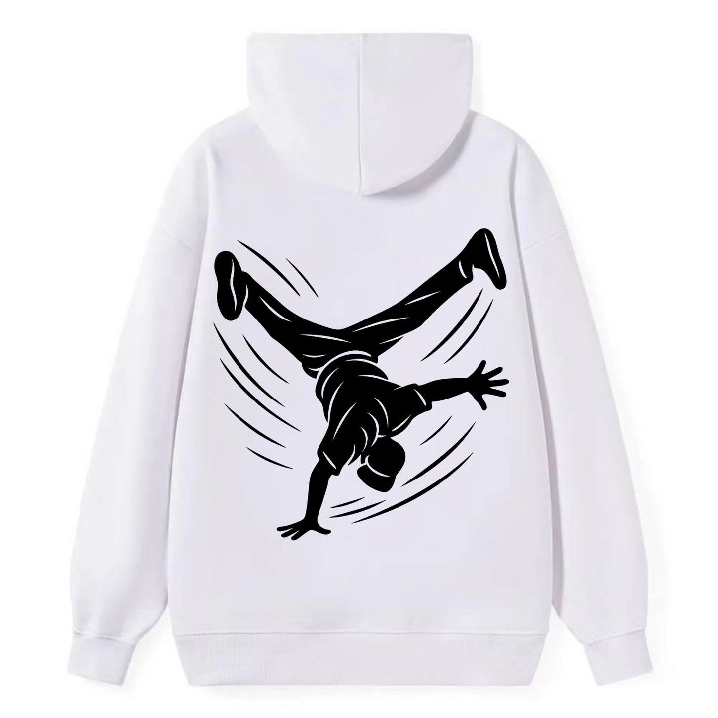 Breakdancer windmill move - Classic Pullover Hoodie - White