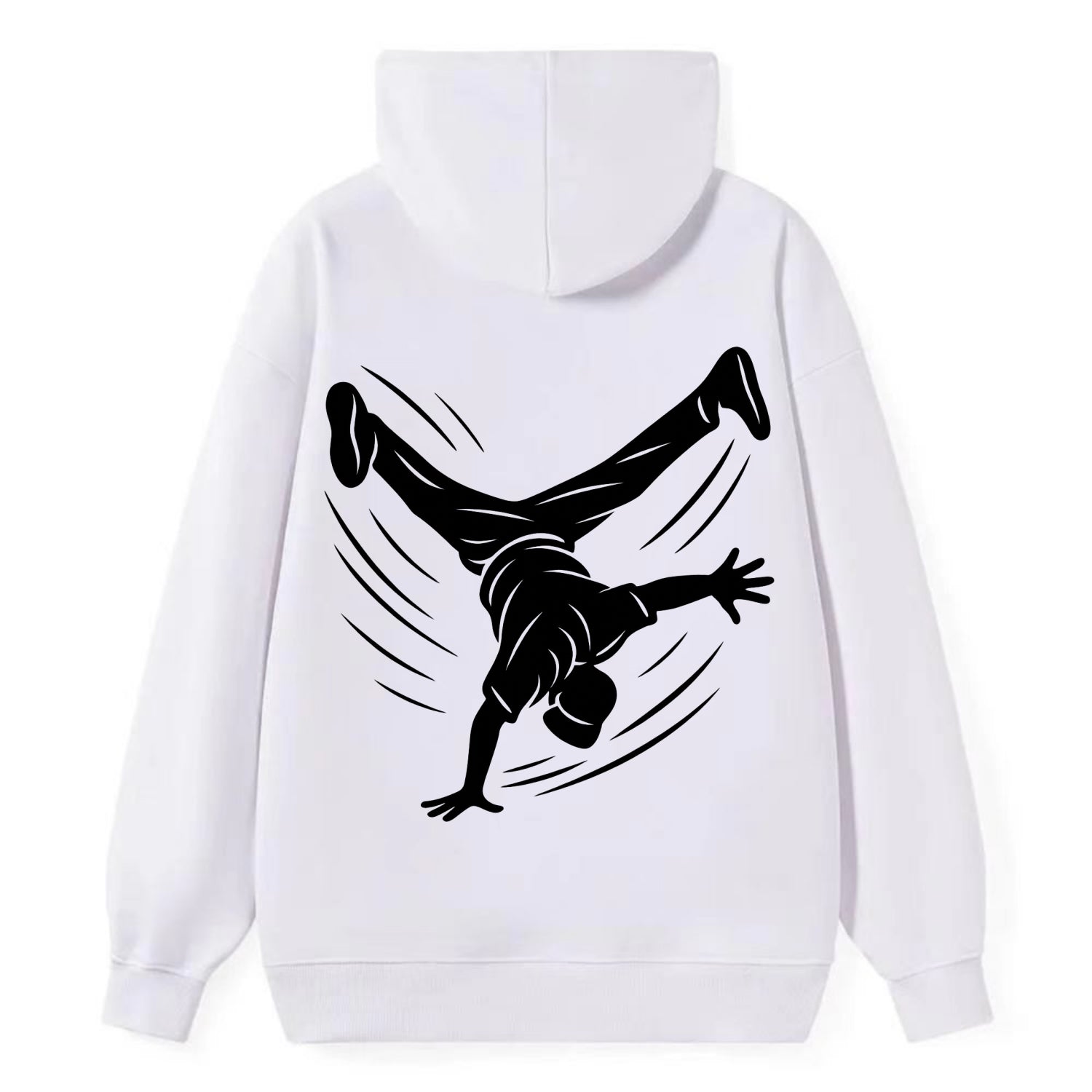 Breakdancer windmill move - Classic Pullover Hoodie - White