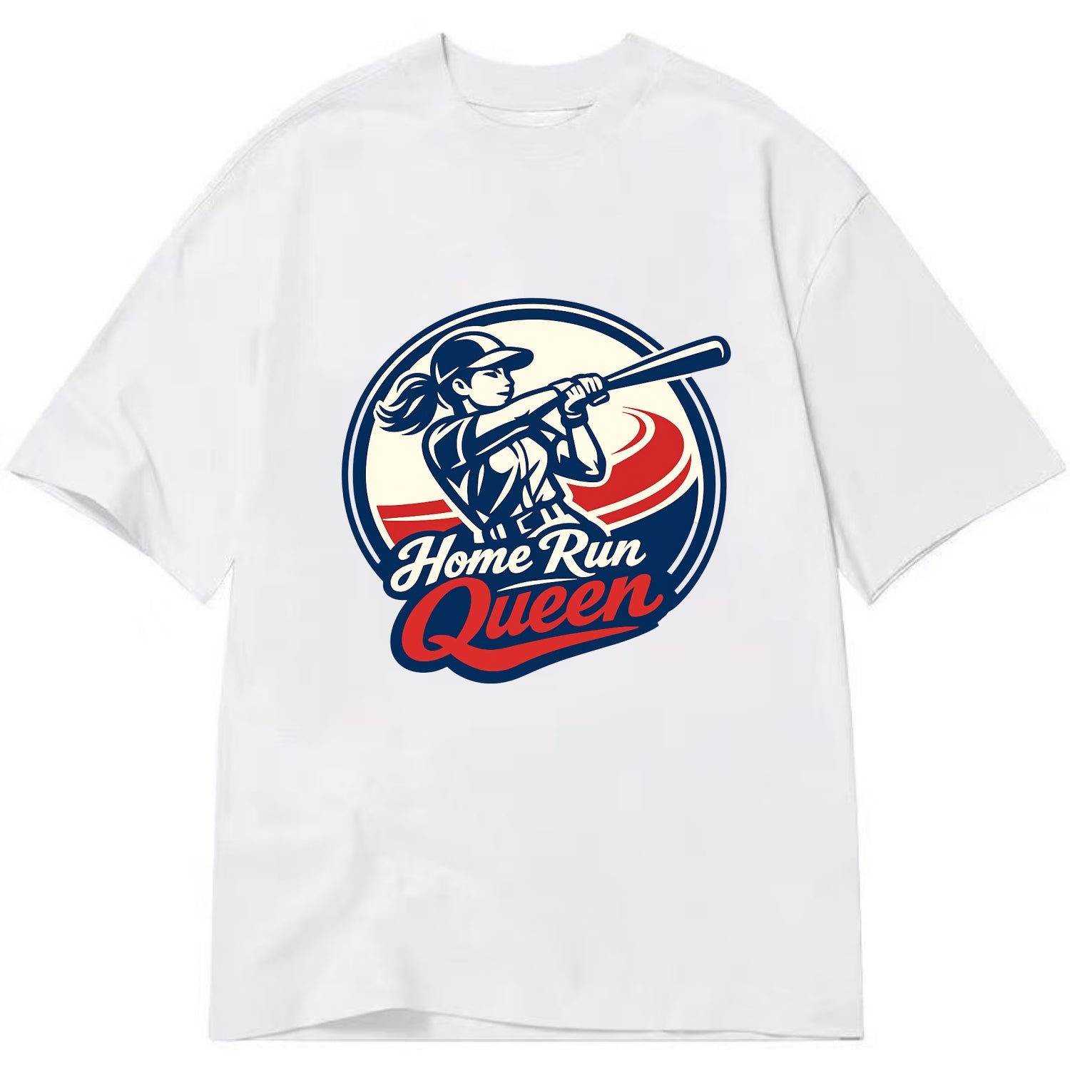 Feminine Power at Bat - Classic T-shirt - White