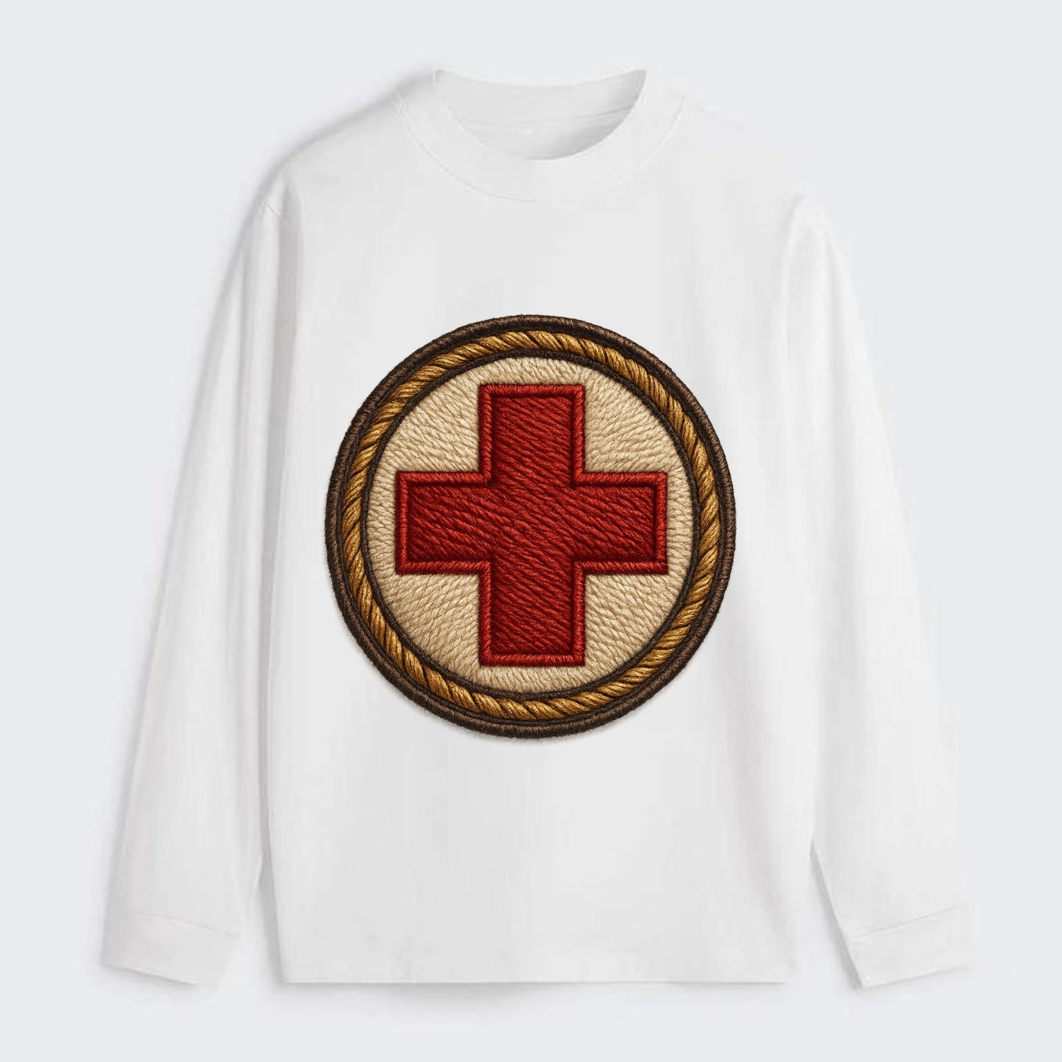 Medical Cross  - Classic Long Sleeve Shirt - White