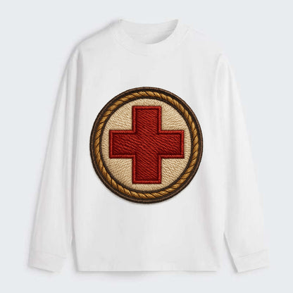 Medical Cross  - Classic Long Sleeve Shirt - White