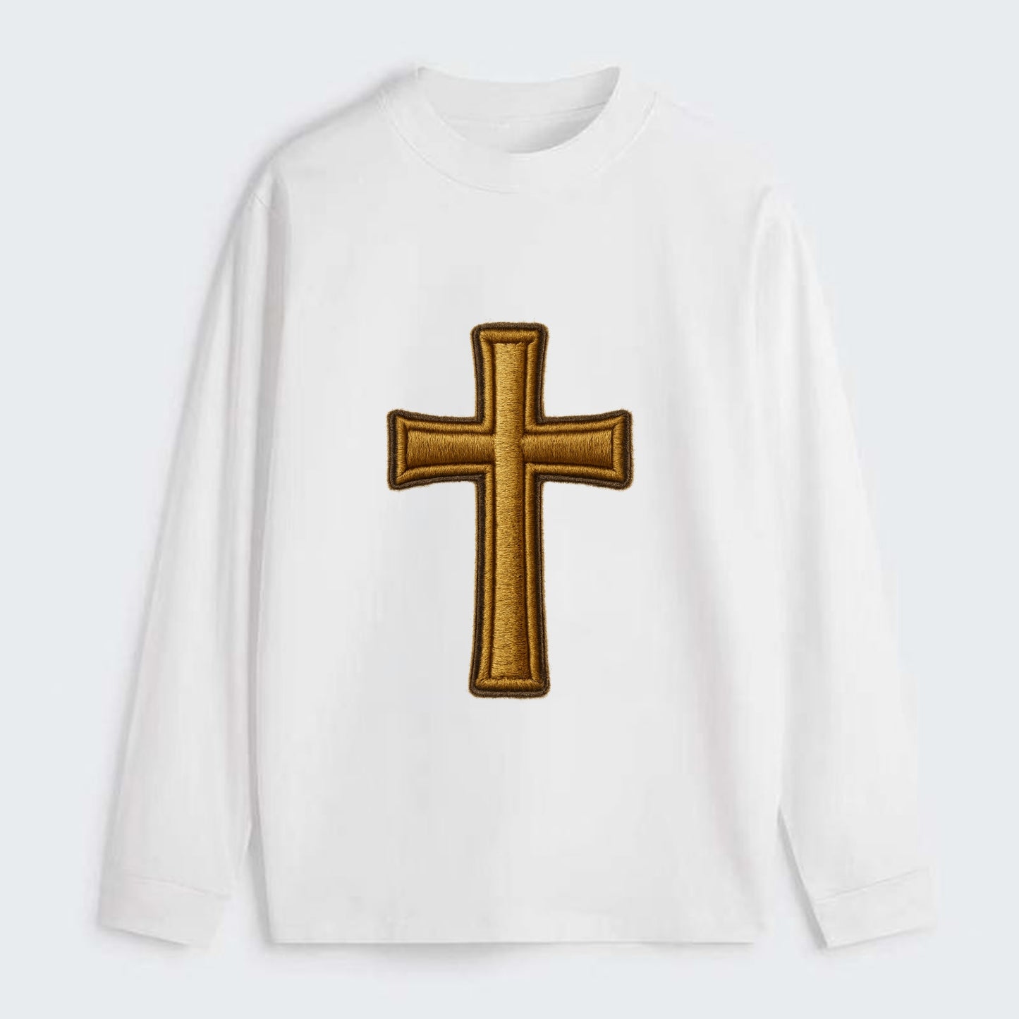 Latin Cross - Classic Long Sleeve Shirt - White