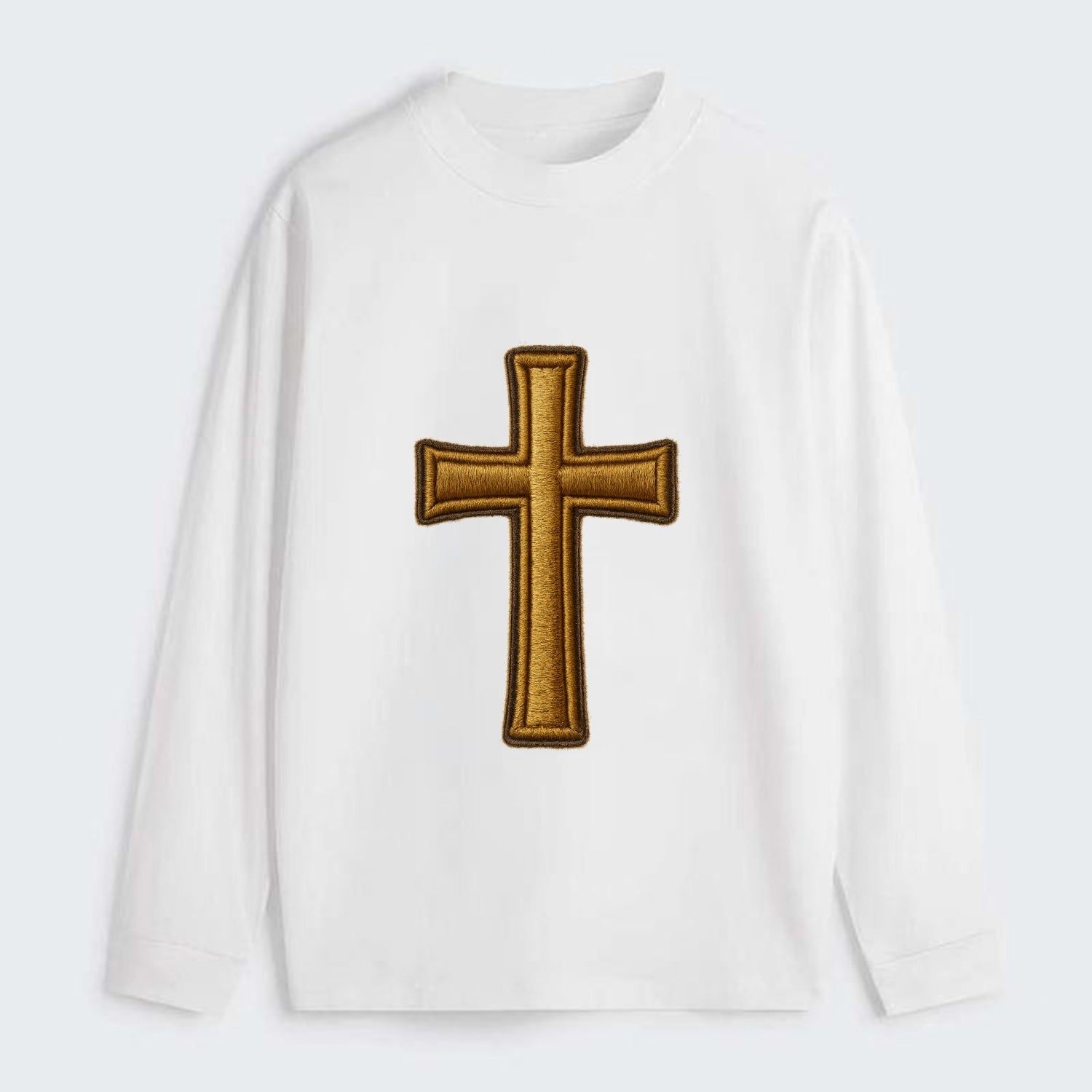 Latin Cross - Classic Long Sleeve Shirt - White
