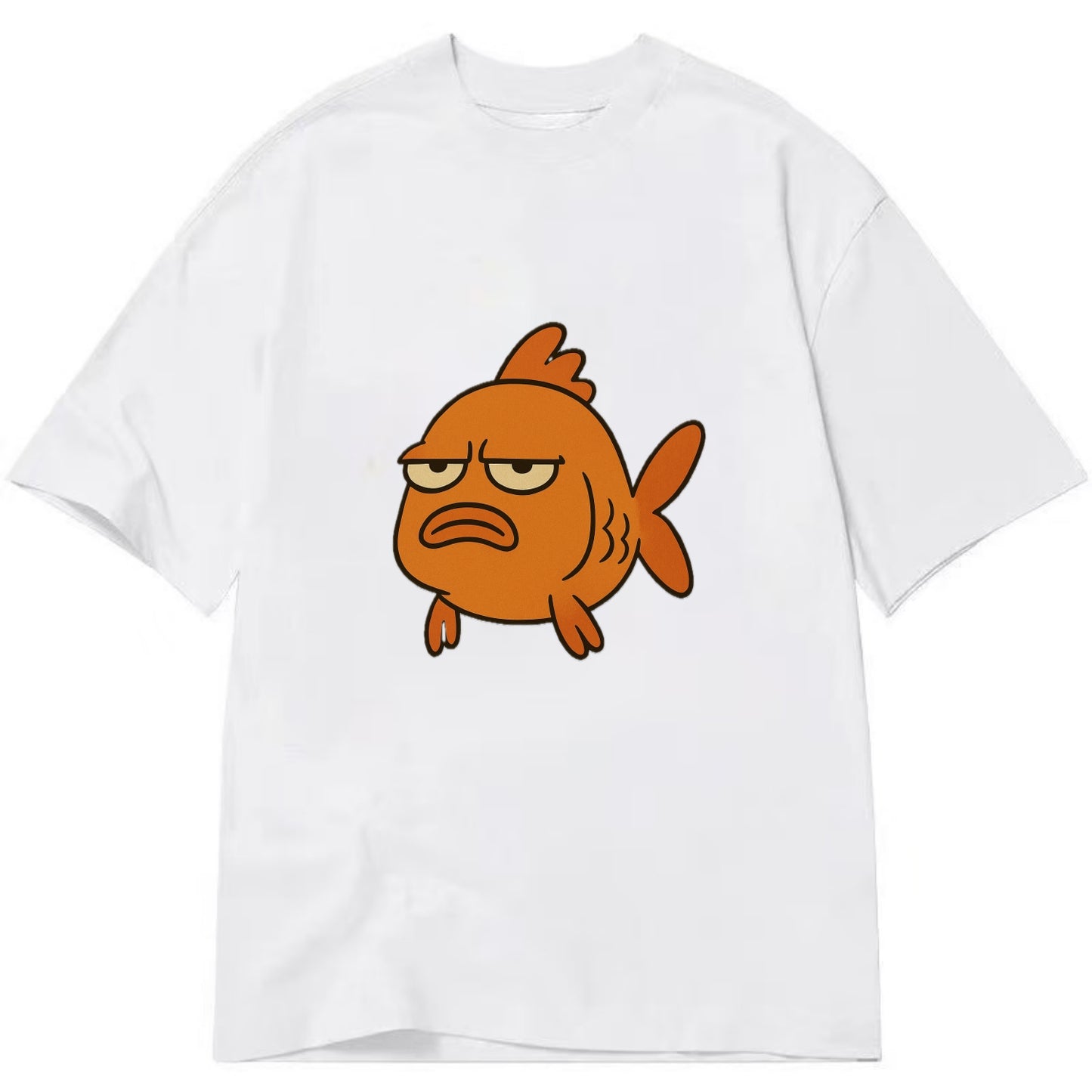 The Goldfish Judging Silently - Classic T-shirt - White