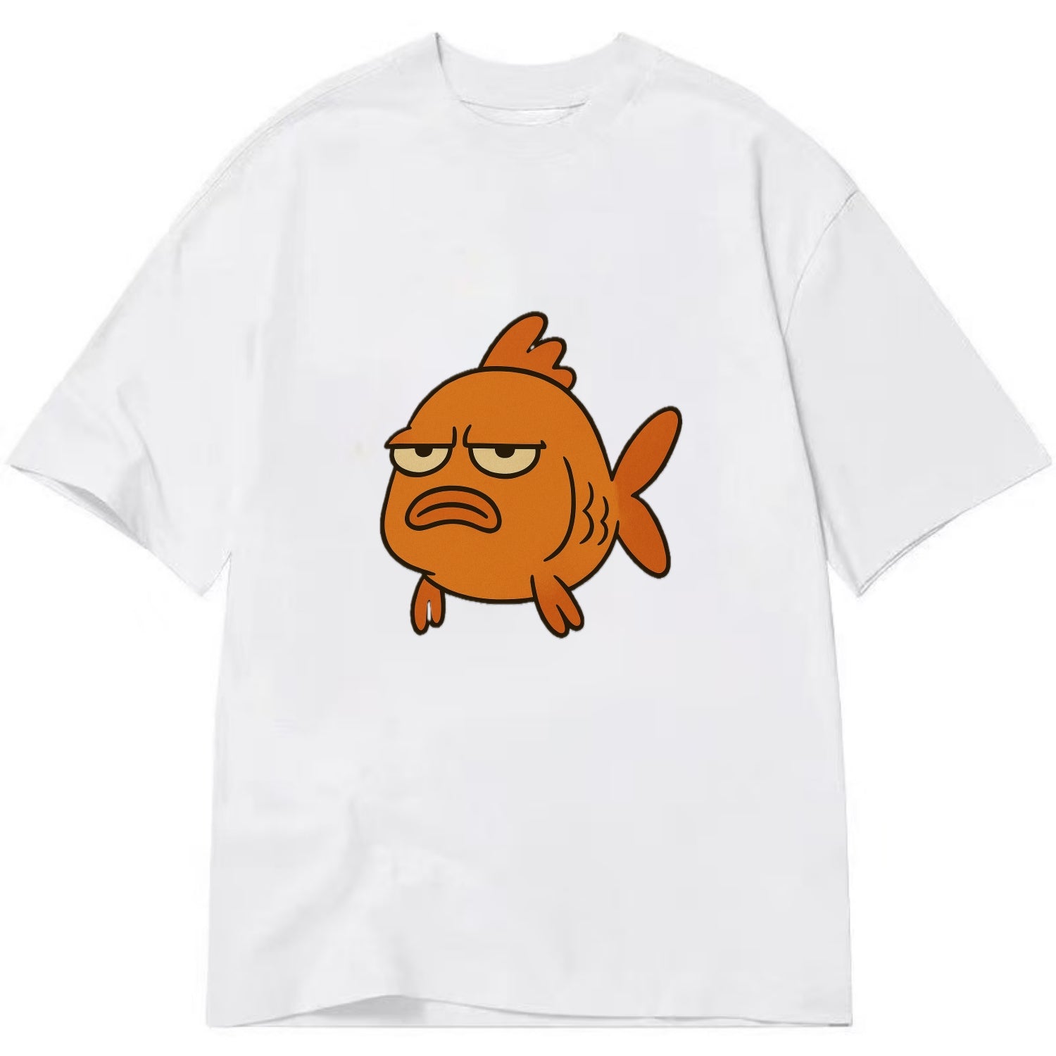 The Goldfish Judging Silently - Classic T-shirt - White