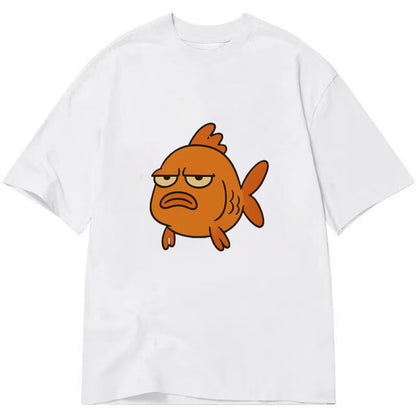 The Goldfish Judging Silently - Classic T-shirt - White