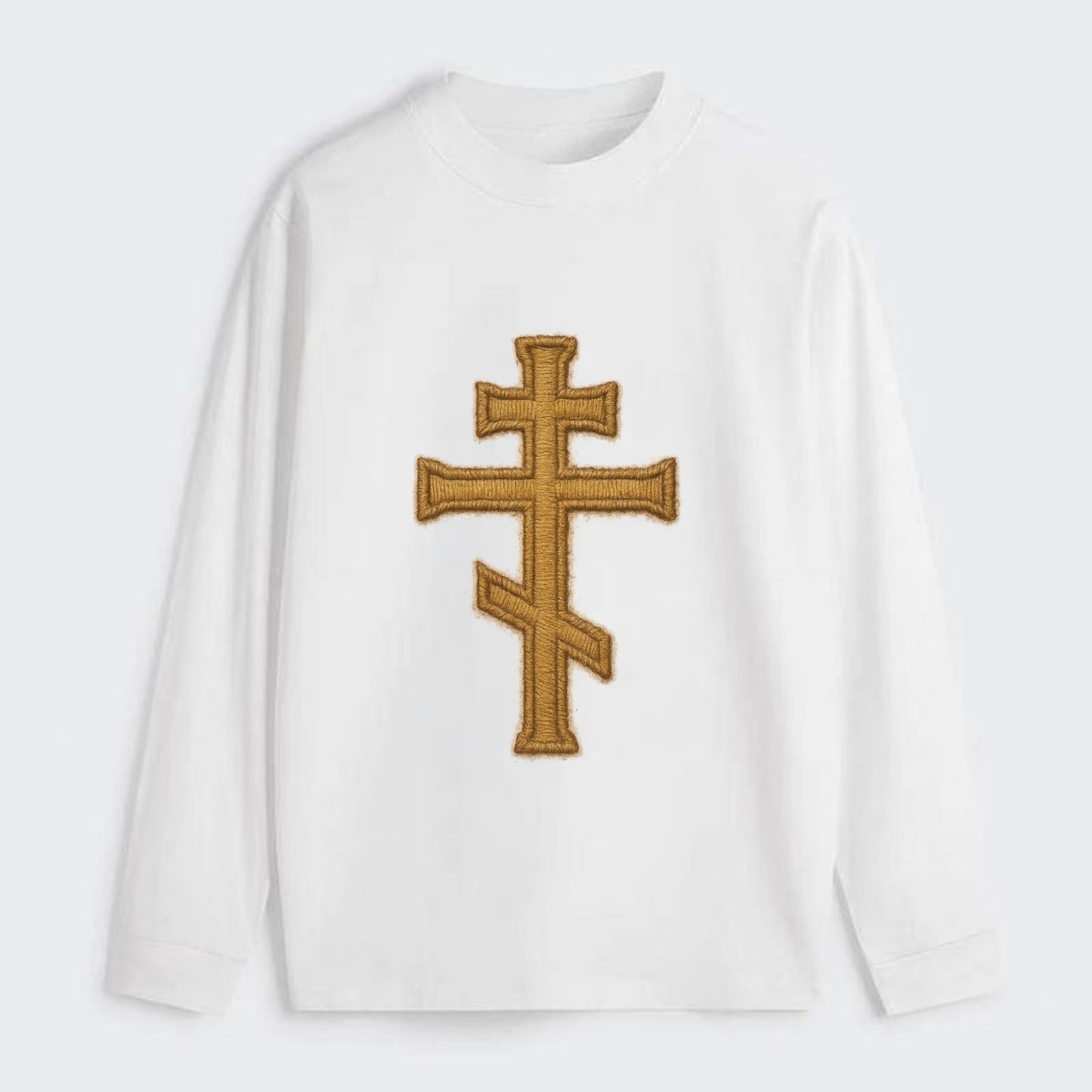 Orthodox Cross  - Classic Long Sleeve Shirt - White
