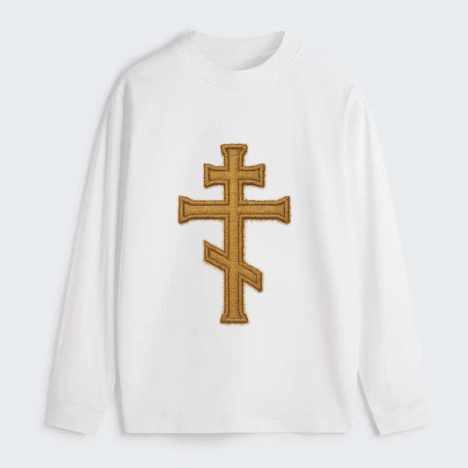 Orthodox Cross  - Classic Long Sleeve Shirt - White