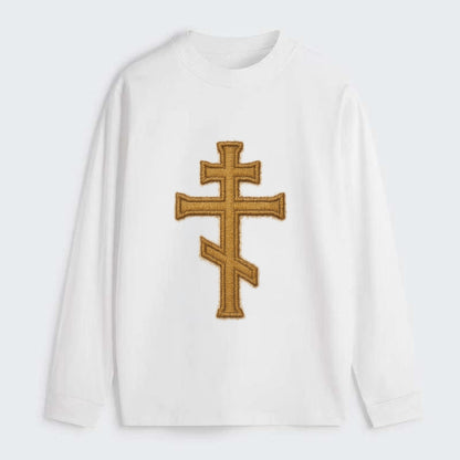 Orthodox Cross  - Classic Long Sleeve Shirt - White