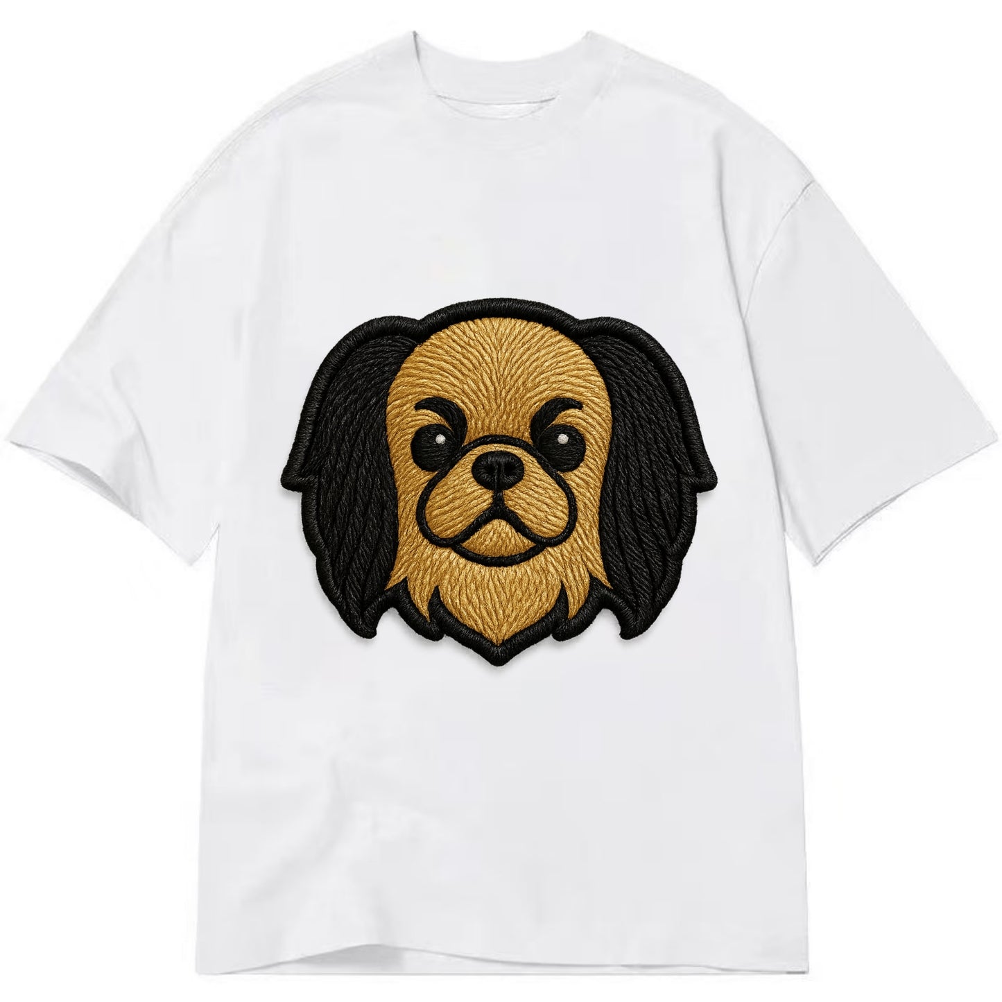 Japanese Chin - Modern flat-face logo wi - Classic T-shirt - White