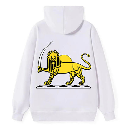 Lion Of The Rising Blade - Classic Pullover Hoodie - White