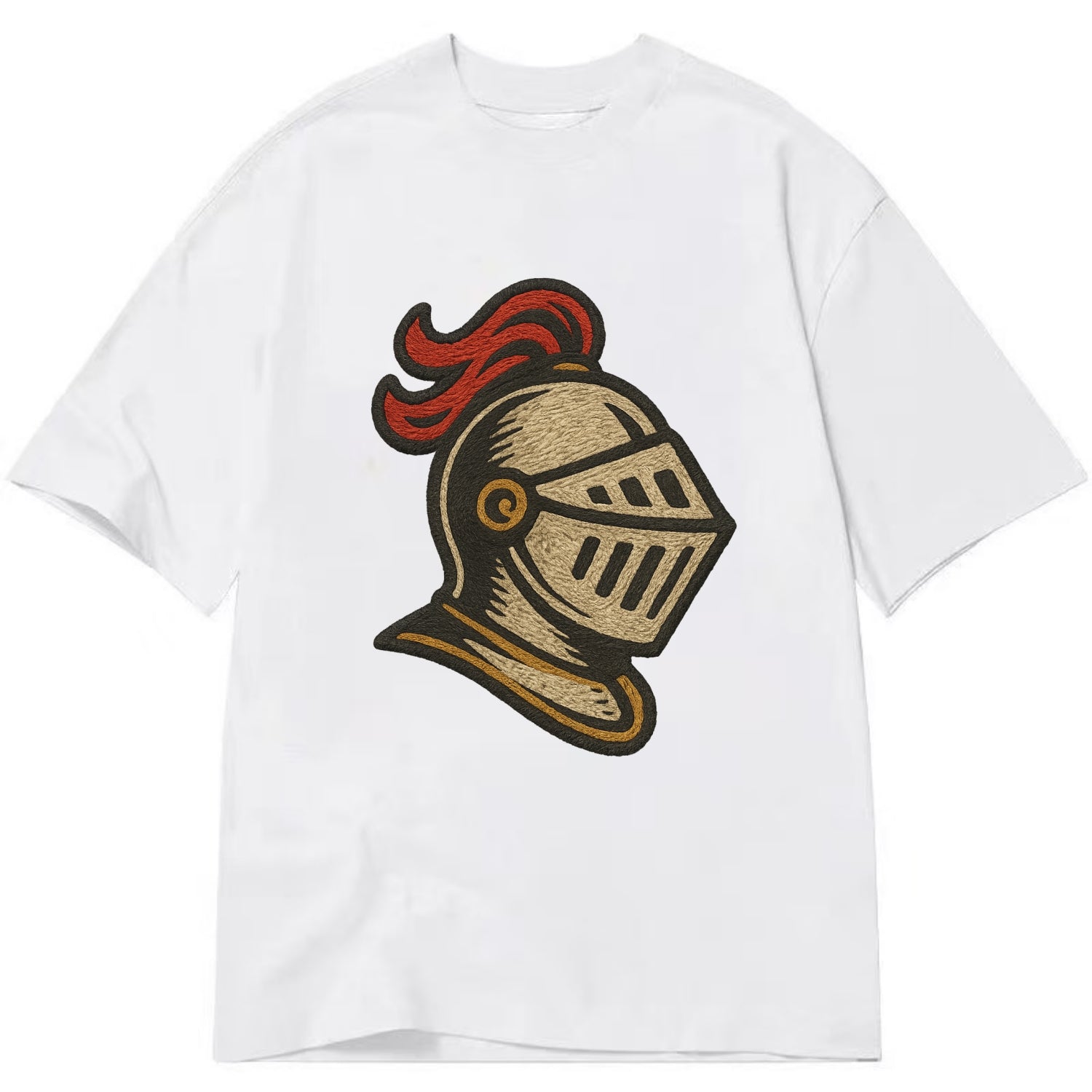 Knight Helmet  - Classic T-shirt - White
