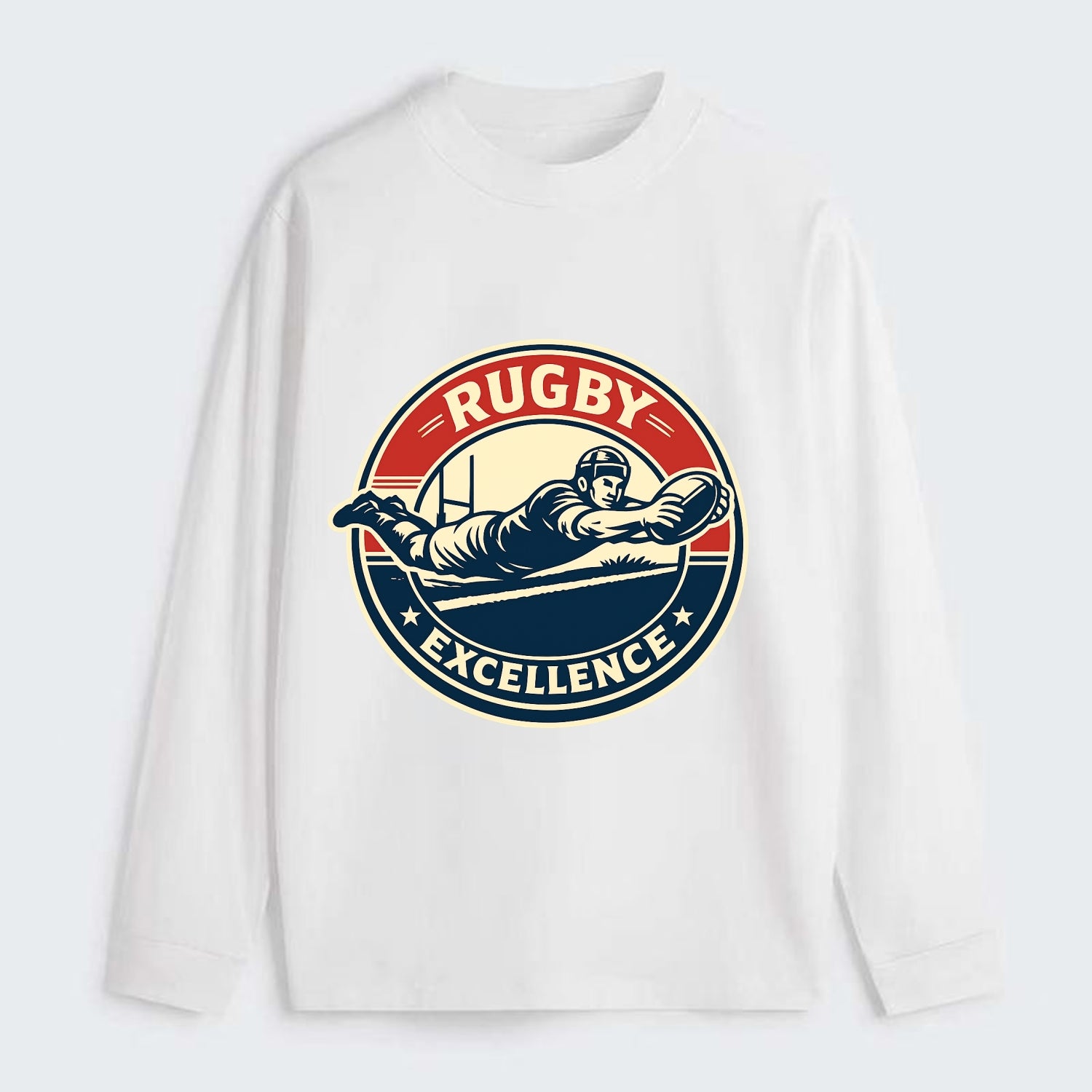 Epic Try Dive Emblem - Classic Long Sleeve Shirt - White