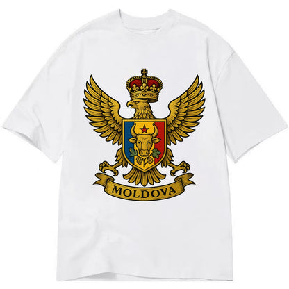 Moldova Heritage Badge  - Classic T-shirt - White