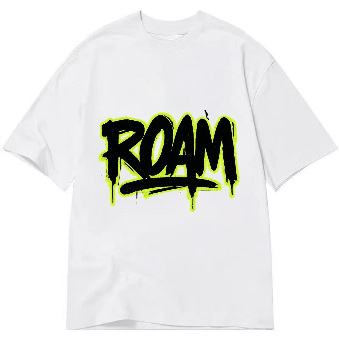 Bold typography design - "ROAM" - wander freely, no destination needed - Classic T-shirt - White