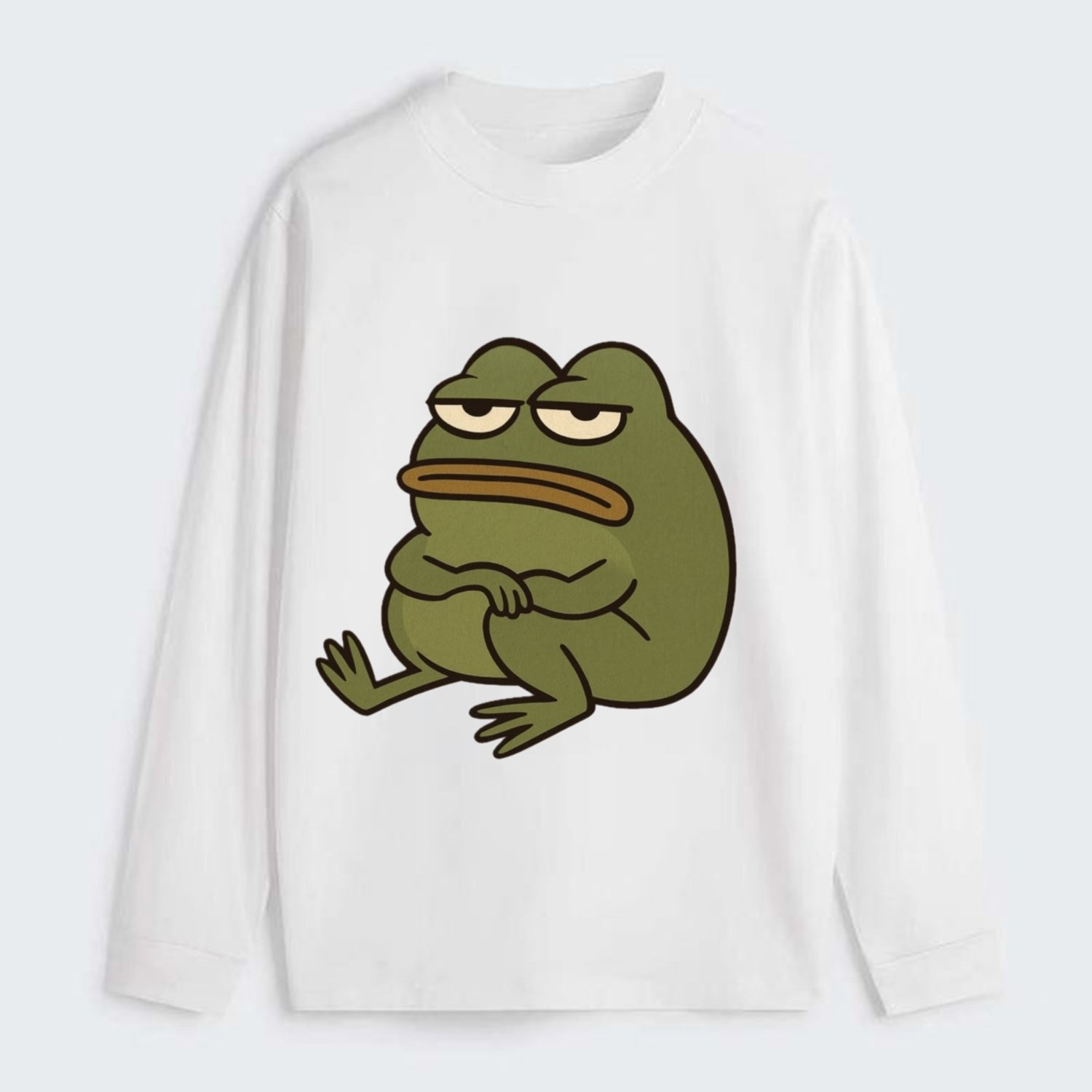 The Frog Judges Silently - Classic Long Sleeve Shirt - White