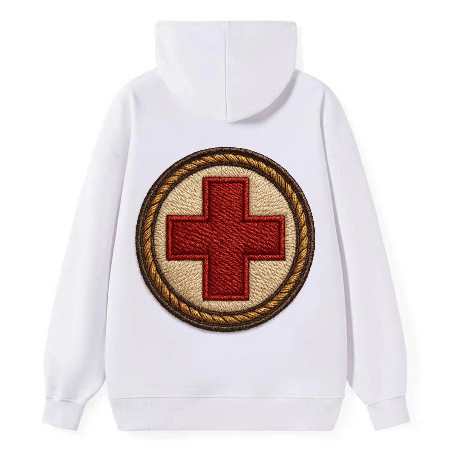 Medical Cross  - Classic Pullover Hoodie - White