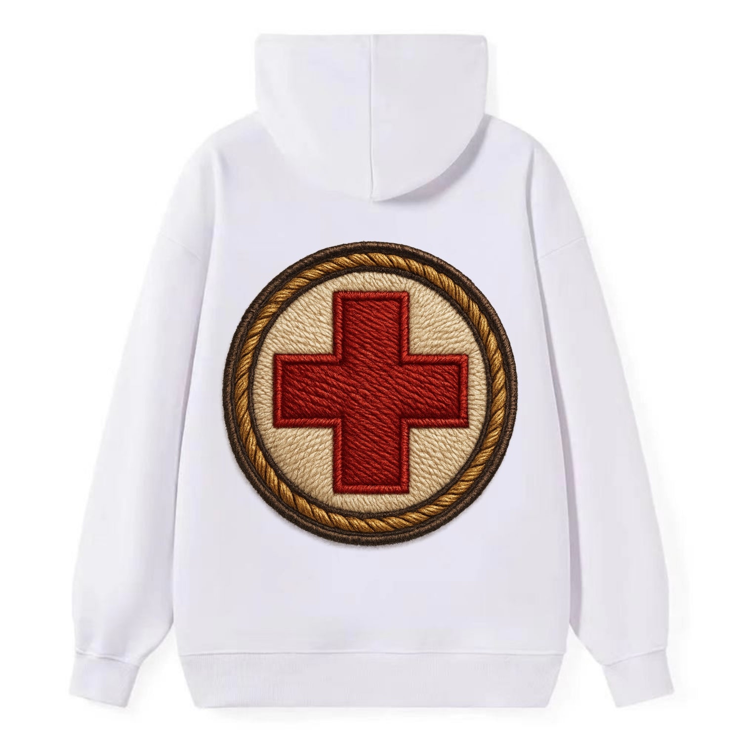 Medical Cross  - Classic Pullover Hoodie - White