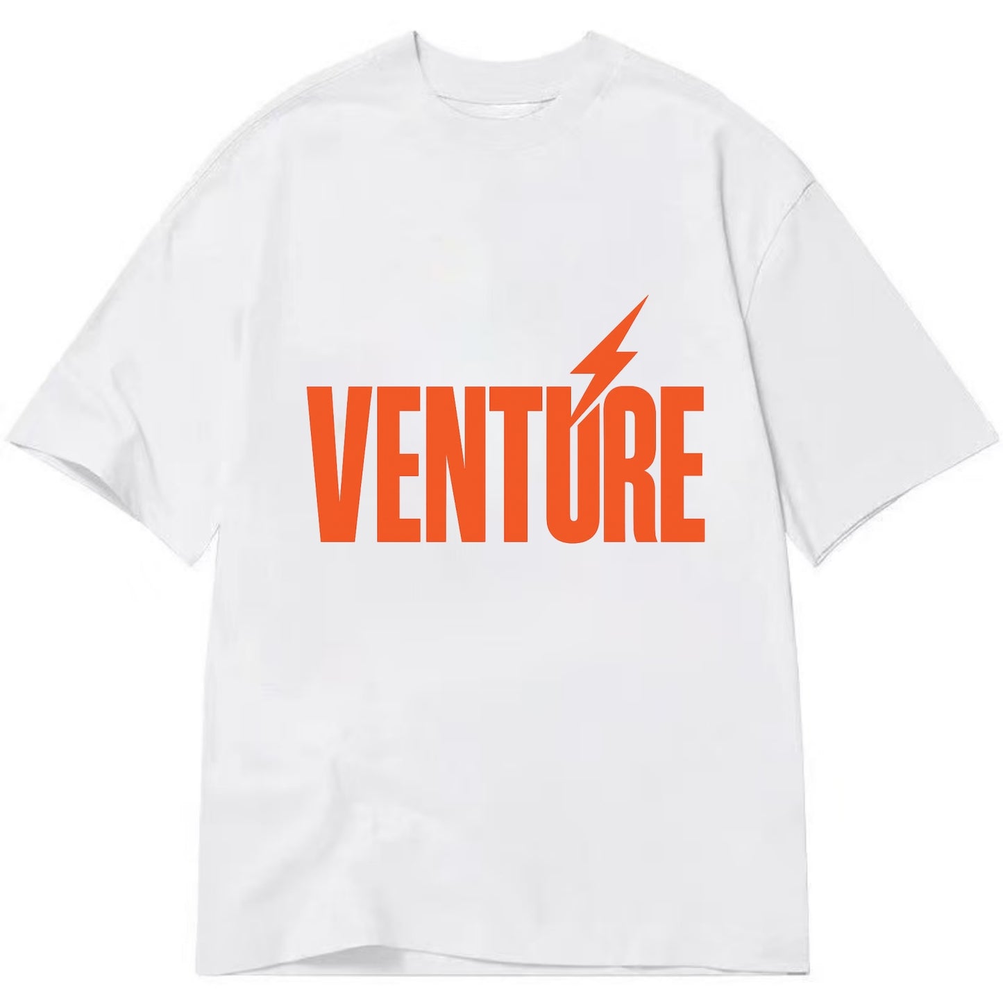 Bold typography design - "VENTURE" - taking risks, bold exploration - Classic T-shirt - White