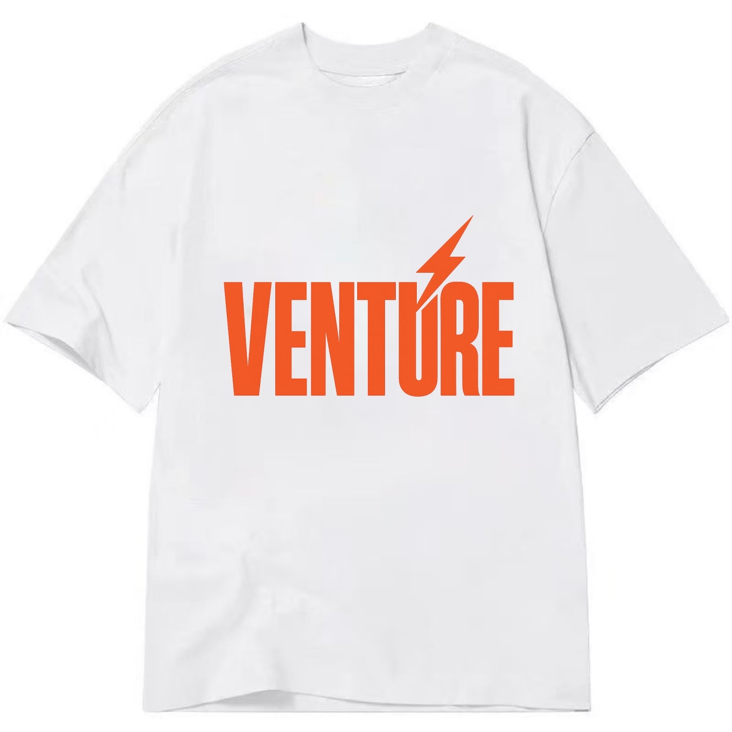 Bold typography design - "VENTURE" - taking risks, bold exploration - Classic T-shirt - White