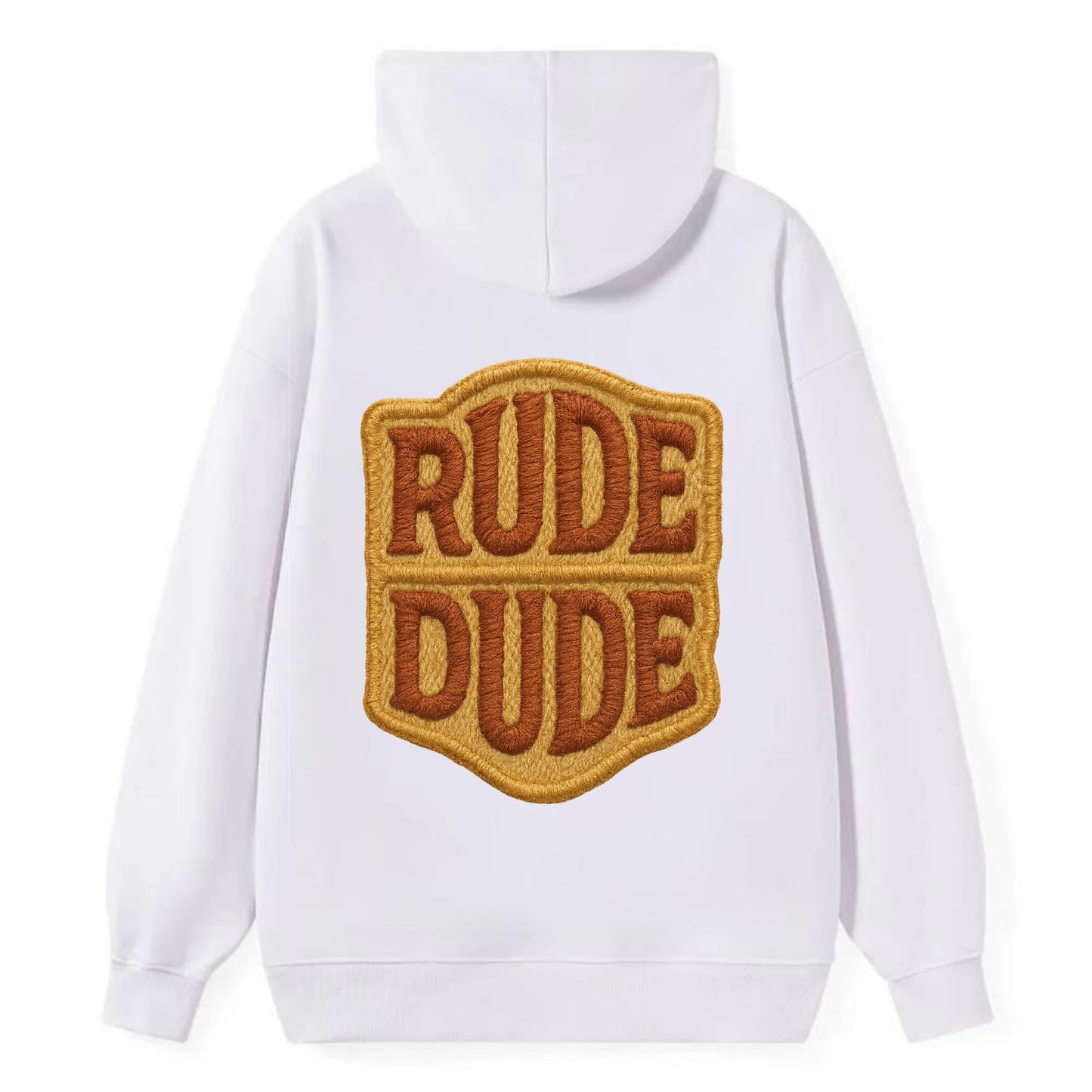 RUDE;DUDE ENERGY Surf Green Trucker - Classic Pullover Hoodie - White