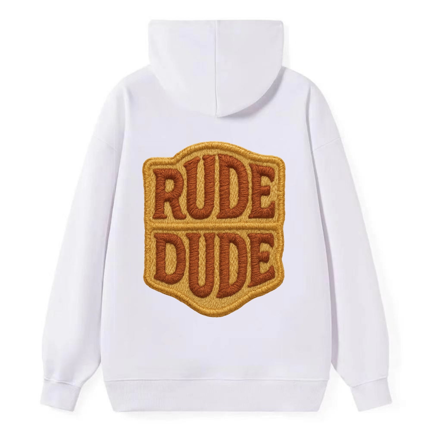 RUDE;DUDE ENERGY Surf Green Trucker - Classic Pullover Hoodie - White