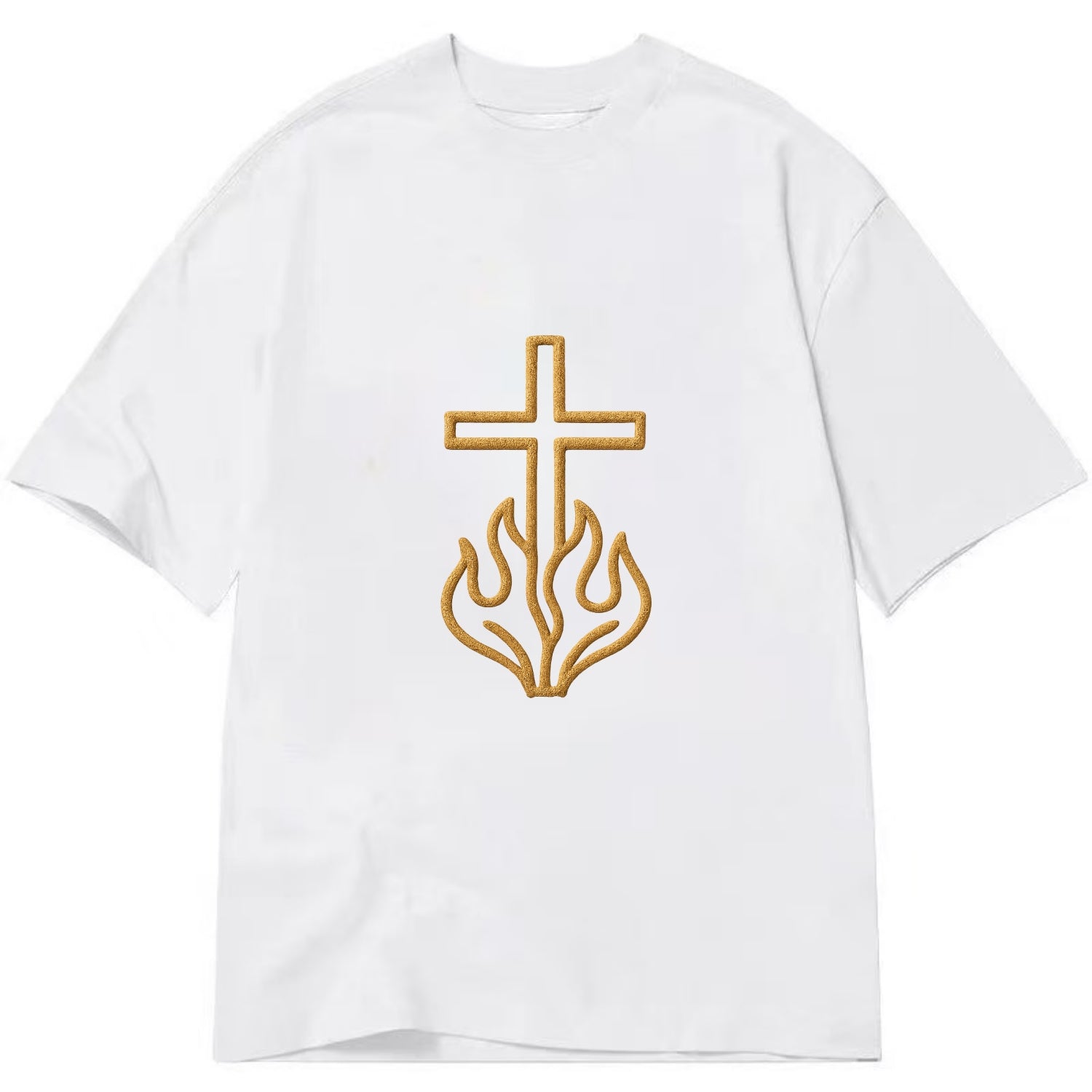 Burning Bush Cross  - Classic T-shirt - White