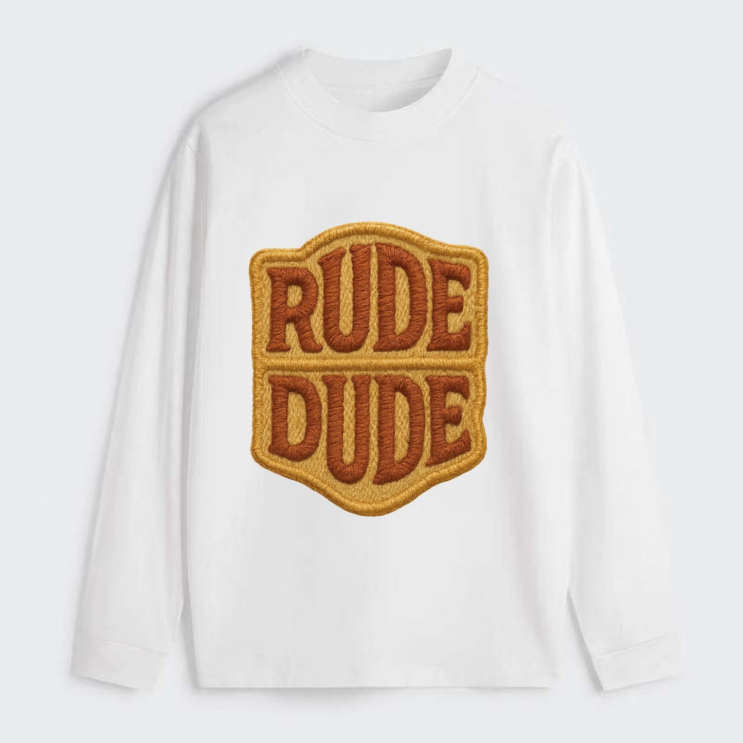 RUDE;DUDE ENERGY Surf Green Trucker - Classic Long Sleeve Shirt - White
