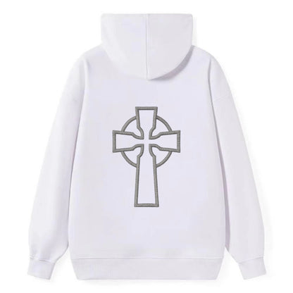 Iona Cross - Classic Pullover Hoodie - White