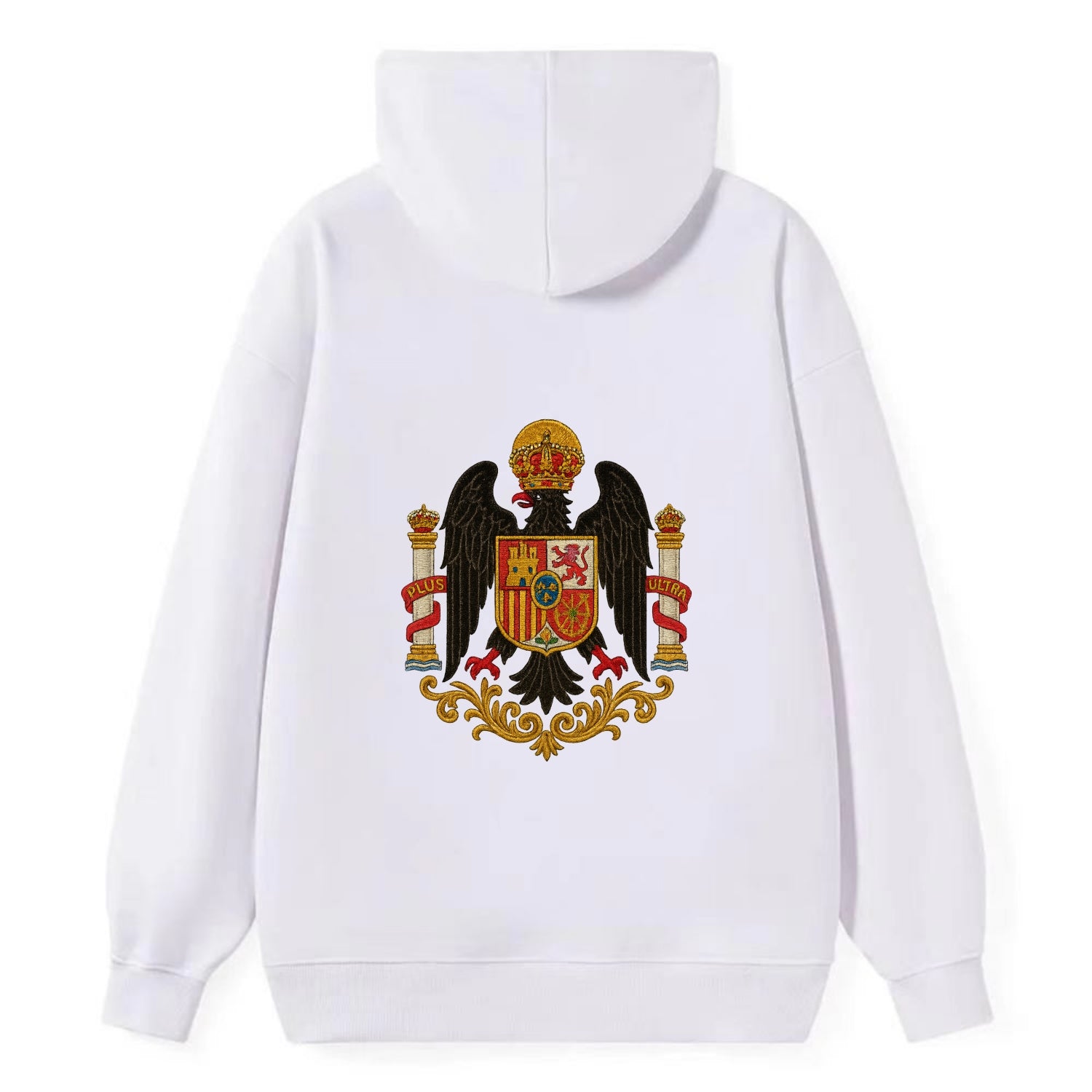 Imperial Eagle Of Spain Crest - Classic Pullover Hoodie - White