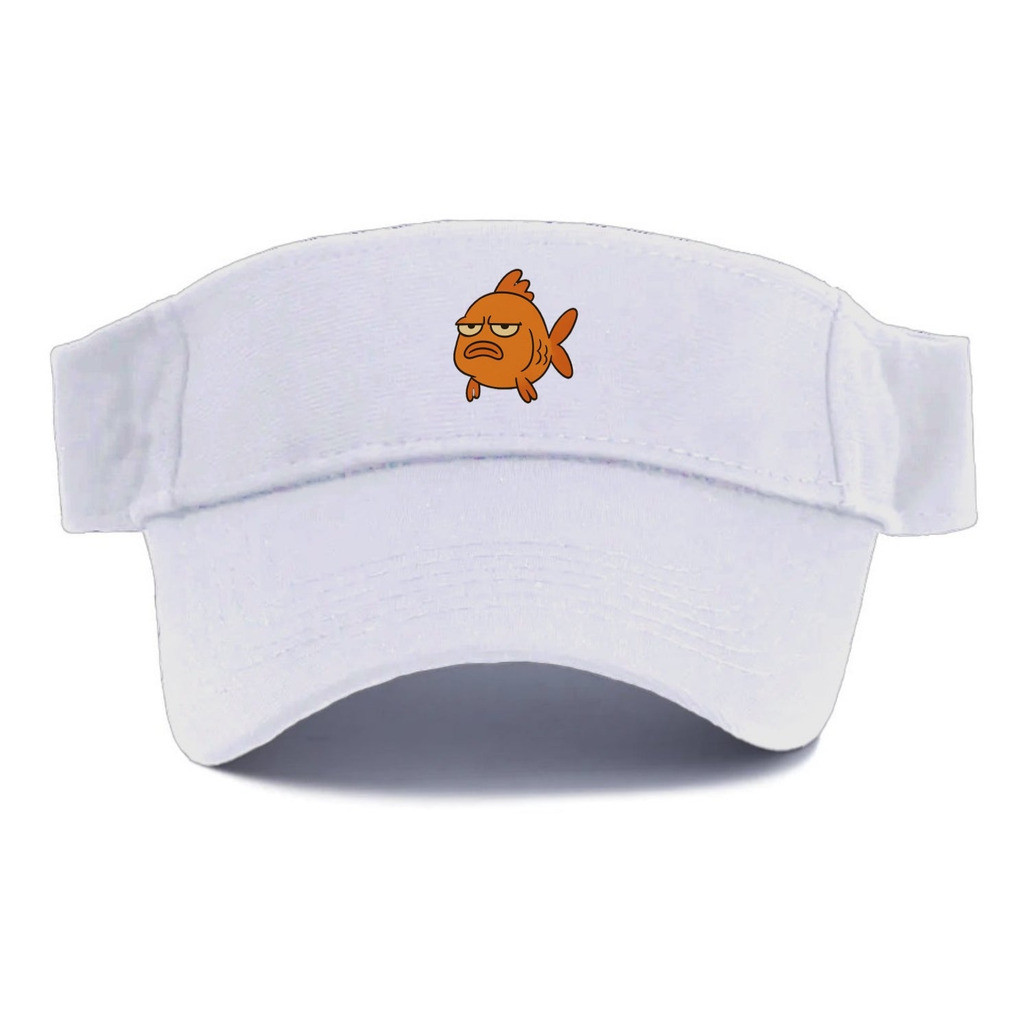 The Goldfish Judging Silently - Visor - White