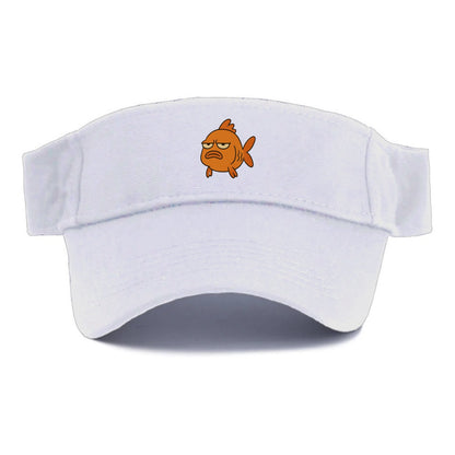 The Goldfish Judging Silently - Visor - White