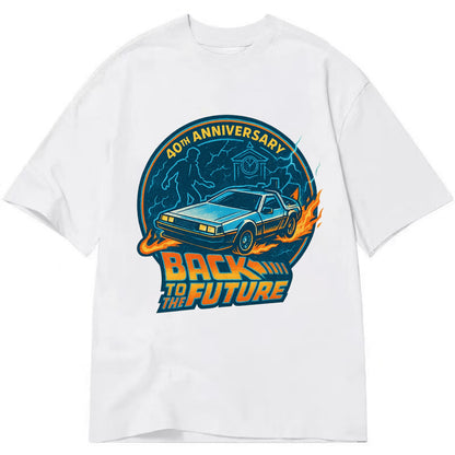 Back To The Future 40th Anniversary - Classic T-shirt - White