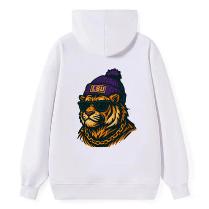 LSU Mike Tiger - Classic Pullover Hoodie - White