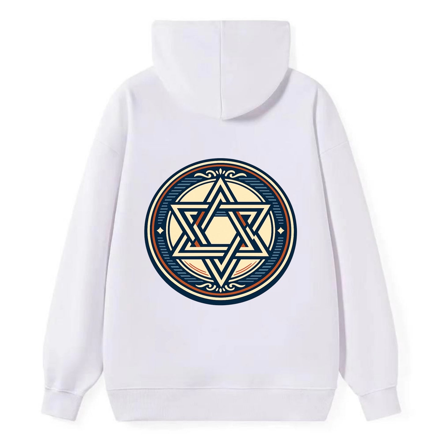 Celestial Unity Emblem - Classic Pullover Hoodie - White