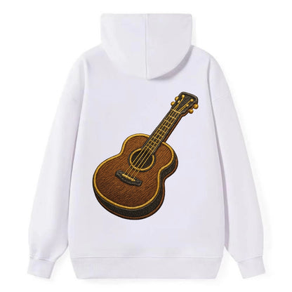 Vintage Guitar  - Classic Pullover Hoodie - White