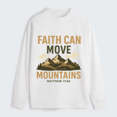 Matthew 17:20 Mountains - Classic Long Sleeve Shirt