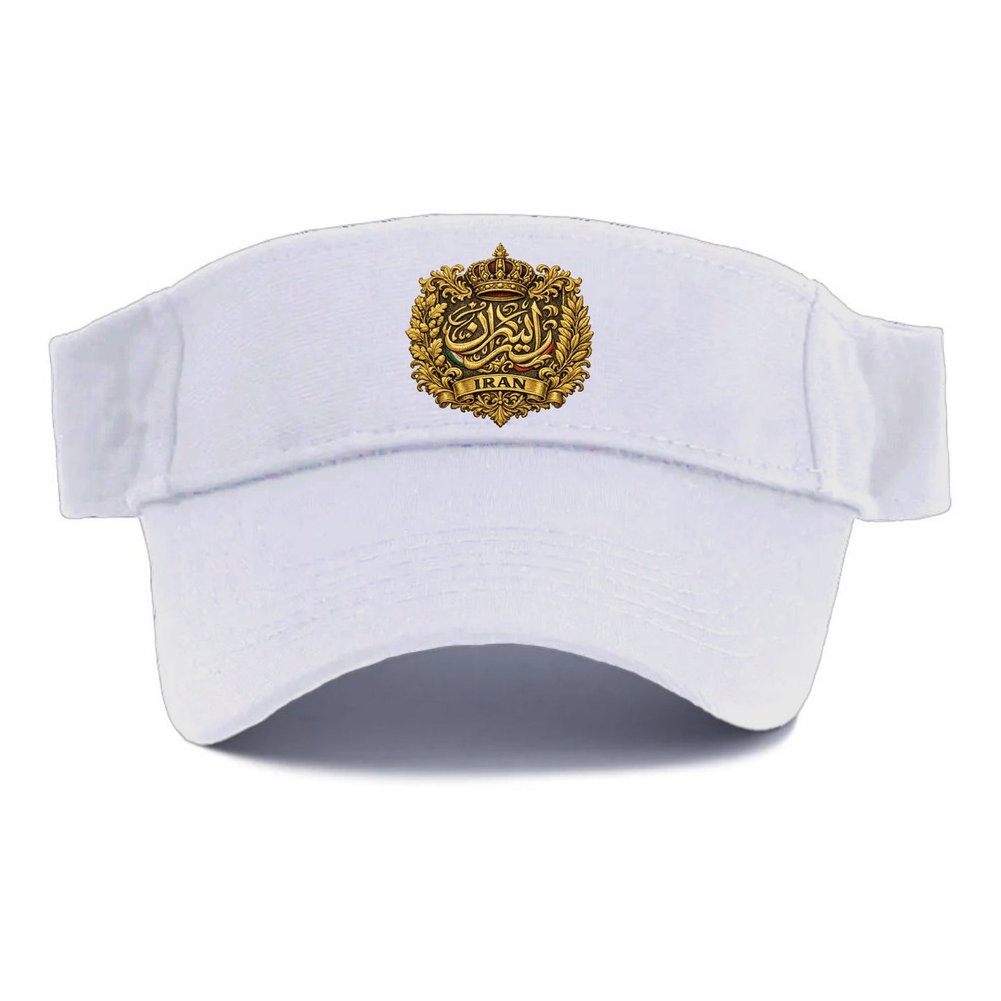 Iran Persian Calligraphy Crest - Visor - White