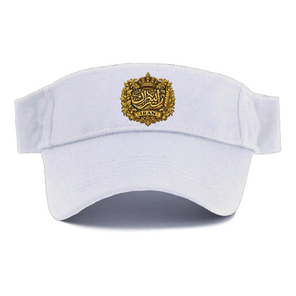 Iran Persian Calligraphy Crest - Visor - White