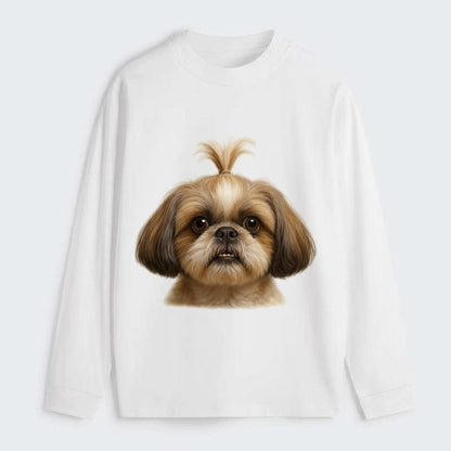 Shih Tzu  - Classic Long Sleeve Shirt - White
