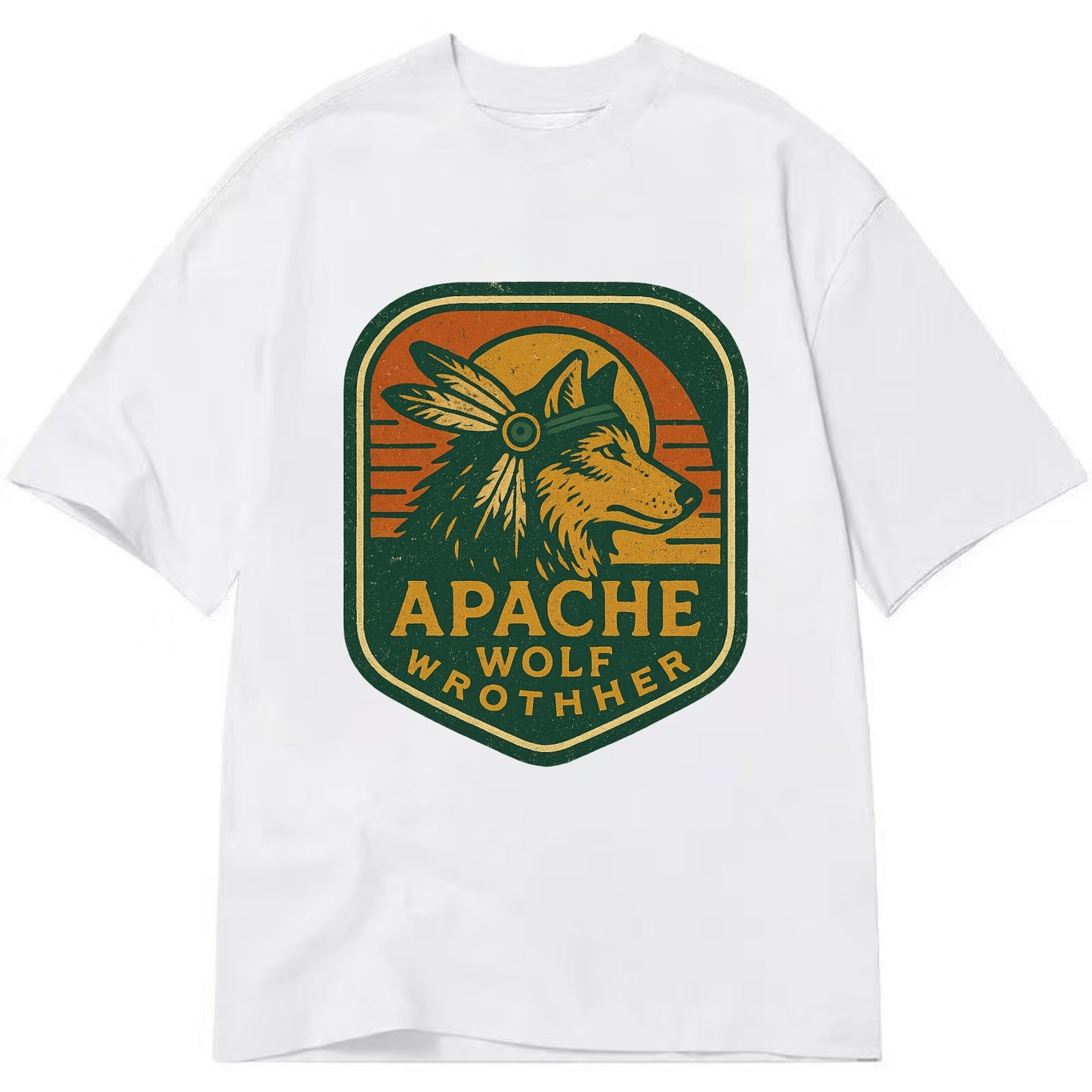 Apache Wolf Brother  - Classic T-shirt - White
