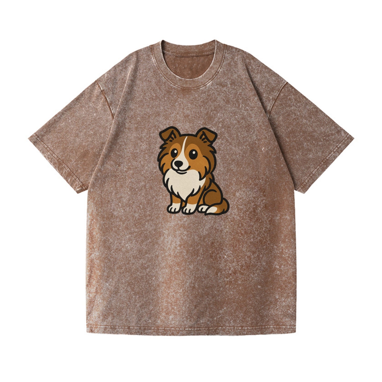shetland sheepdog sable and white sitting pose portrait design Hat