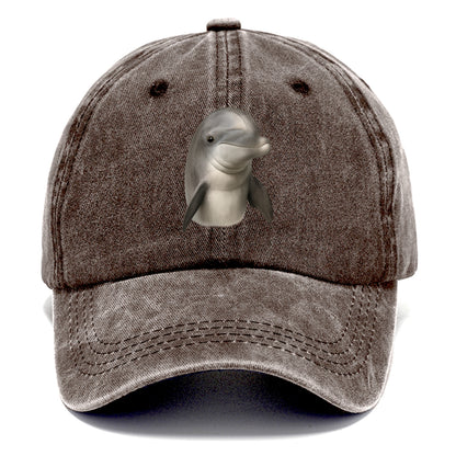 dolphin portrait design Hat