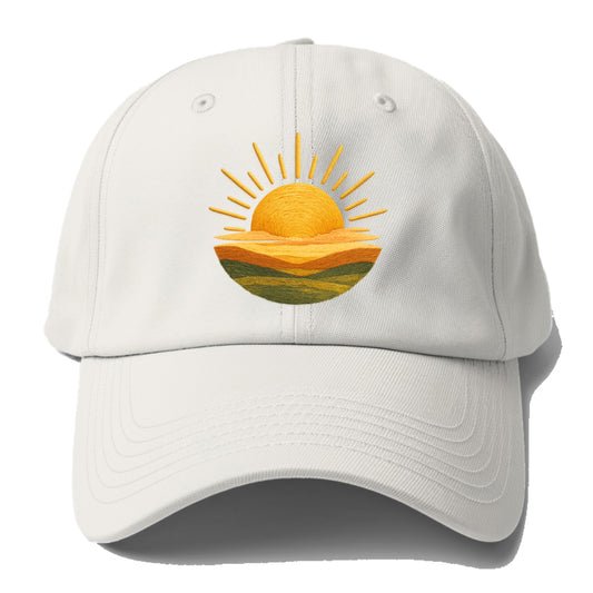 golden sunrise horizon Hat