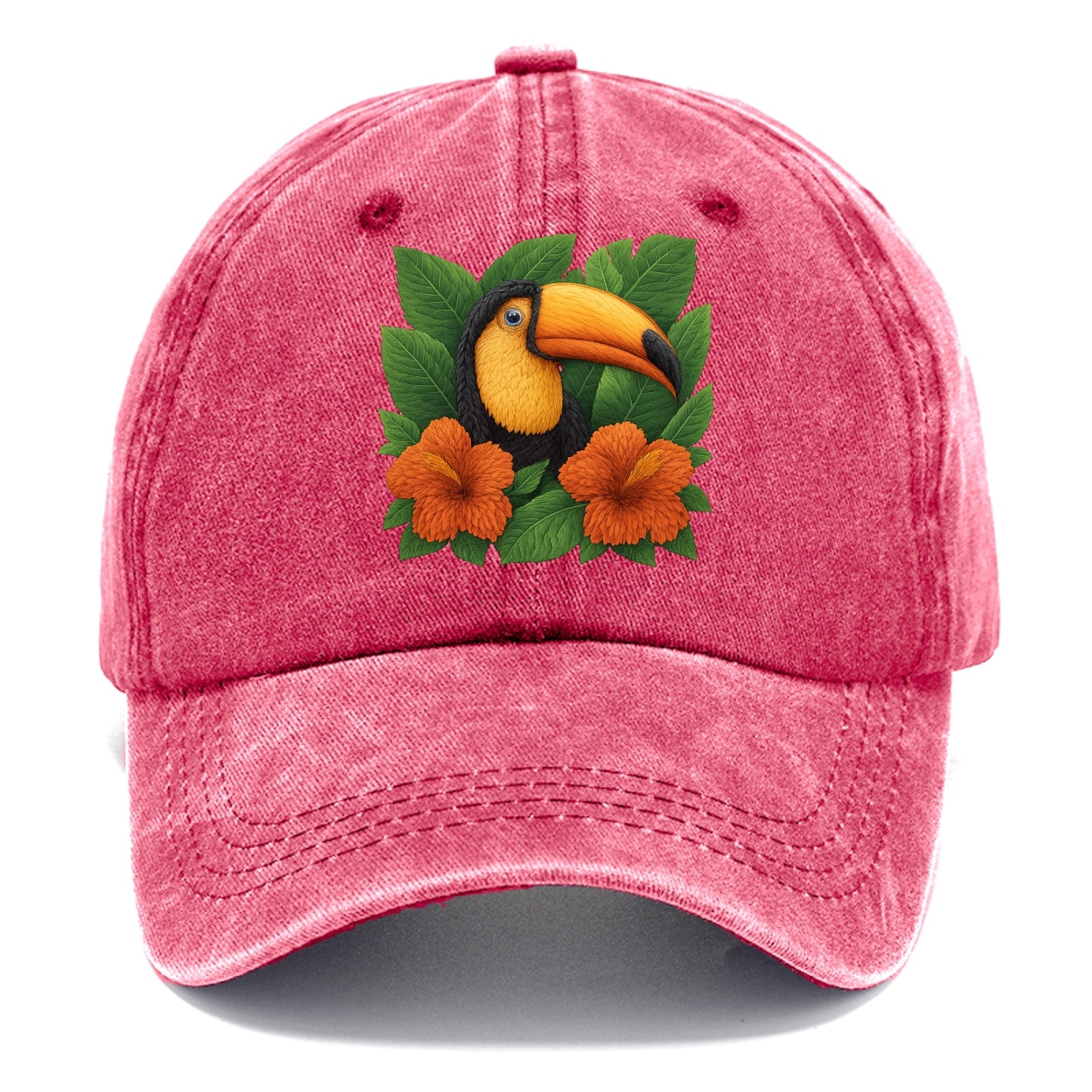 tropical paradise toucan bloom Hat