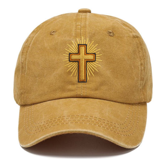 radiant cross of divine light Hat